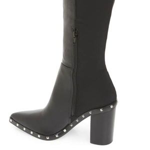 studded knee high stretch boot charles by charles david